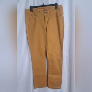 Lee Riders Mustard Trousers Sz 12P Inseam 27 New No Tags